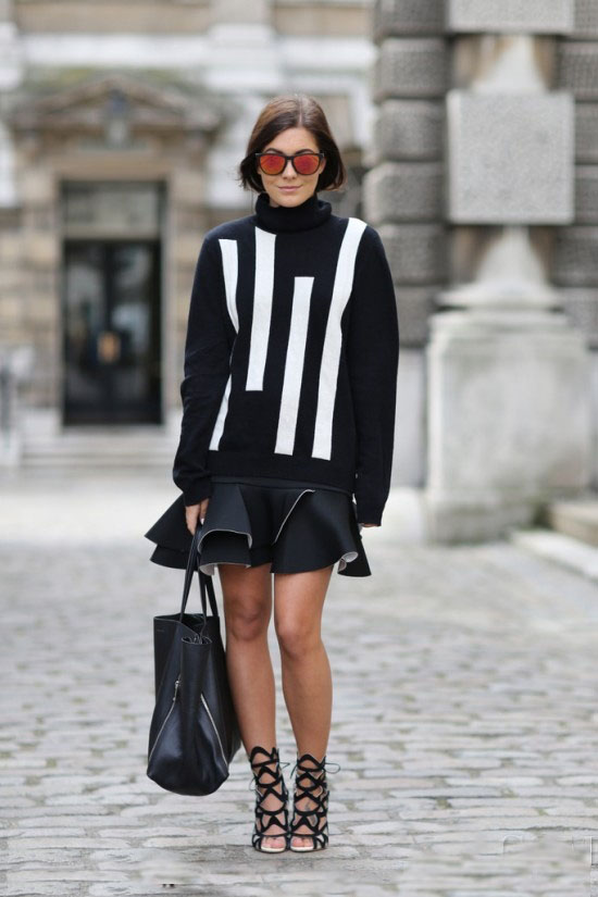 黑白配极简风格穿出彩 时尚与实用兼备