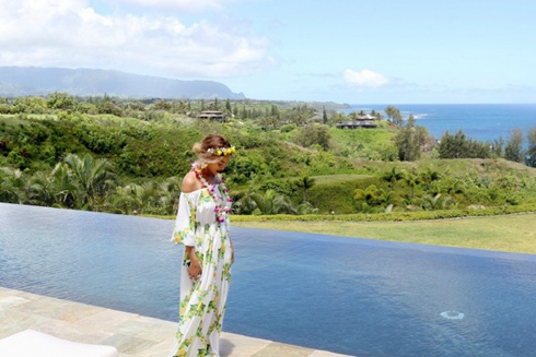 Beyoncé一家夏威夷度假 美照完全大片即视感
