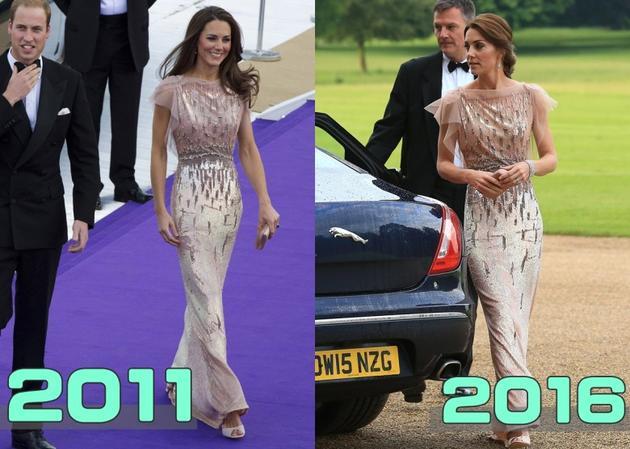 英国王妃穿五年前旧衣服性感高贵